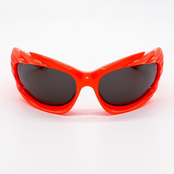 NEW BALENCIAGA BB0255S 005 ORANGE GREY UNISEX SUNGLASSES BALENCIAGA - Picture 3 of 11